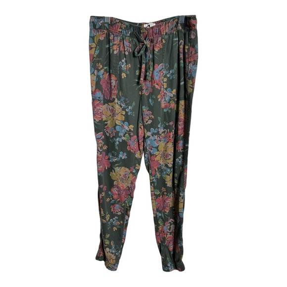 Nicole Miller jogger style floral pants - Picture 3 of 7